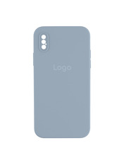 Чохол Silicone Case Square Full Camera для Apple iPhone X/XS Lilac Lilac (6931847205)