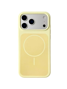Чохол Silk Duo Color (AA) NO LOGO with Magnetic Fit для Apple iPhone 17 Pro Yellow (6910385724)