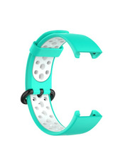 BeCover Vents Style Mi Band 2 Блакитний Turquoise/White (709428)