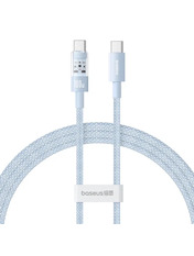 Кабель синхронізації Baseus Gem Type-C to Type-C Light Blue 100W 1m Light Blue (P10373000311-00)