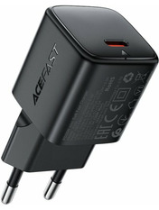 Мережевий зарядний пристрій ACEFAST A118 GaN 30 1 USB-C Відсутній Black (1 USB-C) 30W Black (6974316284994)