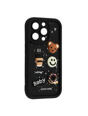 Чохол HAPPY Donut Case для Apple iPhone 16 Pro Max Black Black (6983710924)