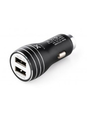 Автомобільний зарядний пристрій Vinga Dual USB Car Charger 15,5W 2 USB-A Black (VCCAABK)