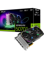 PNY NVIDIA GeForce RTX 5070 Ti ARGB EPIC-X RGB Overclocked Triple Fan 256 16GB GDDR7 VCG5070T16TFXXPB1-O 16GB/GDDR7 (256bit) (VCG5070T16TFXXPB1-O)