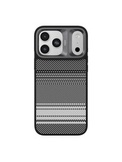 Чохол Kajsa Resort Collection Gradient Stripe with MagSafe B-Ring для Apple iPhone 17 Pro Max Black Black (6958210374)
