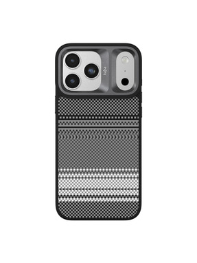 Чохол Kajsa Resort Collection Gradient Stripe with MagSafe B-Ring для Apple iPhone 17 Pro Black (6958219374)