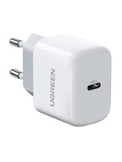 Мережевий зарядний пристрій Ugreen CD241 White 20 Відсутній 1 USB-C (1 USB-C) 20W White (10220)