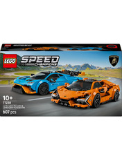 Lego Speed Champions Lamborghini Revuelto та Huracan STO 607 деталей (77238) Конструктори