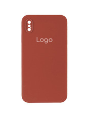 Чохол Silicone Case Square Full Camera для Apple iPhone XS Max Red Red (6974208315)