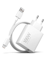 Мережевий зарядний пристрій Xiaomi Charging Combo 1 USB-A 100 White Type-C (1 USB-A) 100W + кабель Type-C White (BHR095VEU)