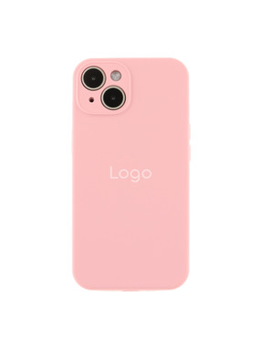 Чохол Silicone Case Full Size with Frame для Apple iPhone 14 Light Pink (6931802745)
