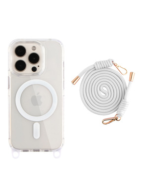 Чохол LanyardCase with MagSafe для Apple iPhone 15 Pro White (6952830491)
