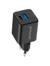 Мережевий зарядний пристрій Proove Pocket GaN Plus (1 USB-A + 1 USB-C) 25W Black (WCPG25111201) Black