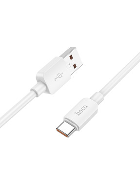 Кабель синхронізації Hoco X96 Hyper USB to Type-C 100W 1m White (6931474799111)