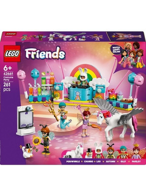 Lego Friends Костюмована вечірка з єдинорогом та феєю 261 деталь (42661)