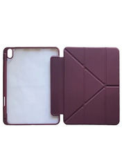 Чохол Smart Case Clear+stylus Apple iPad Air 4 10.9/Air 5 10.9 Dark Red Прозорий