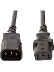 Кабель живлення PowerPlant C13 to C14 IEC-C13 to IEC-C14 1,5m Black (CC360352)