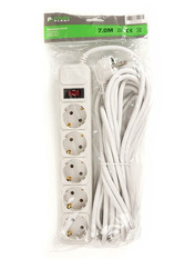Мережевий фільтр PowerPlant JY-1056 7 5/7m White (PPSA10M70S5)
