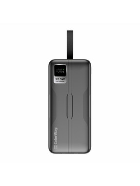 Павербанк ColorWay 1xUSB-C + 1xUSB-A 22,5W 50000mAh Black (CW-PB500LPC5BK-PDD)