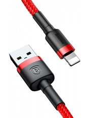 Кабель синхронізації Baseus Cafule USB to Lightning Червоний 2 Ні 2m Червоний (CALKLF-H09)
