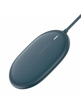 Мережевий зарядний пристрій Baseus Light Magnetic 15W + кабель Type-C (Вбудований) Blue (WXQJ-03)