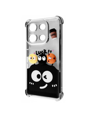 Чохол Wave Winkie для Xiaomi Redmi Note 13 Pro 4G/Poco M6 Pro 4G/Redmi Note 14s Silver/Splash (6947851932)