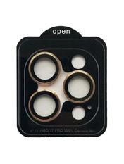 Захисне скло інше Camera METAL для iPhone 17 Pro / 17 Pro Max глянсове Golden