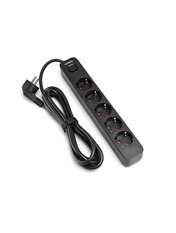 Мережевий фільтр Videx ONCORD з/з 3 5 5/3m Black (VF-PD53G-B)