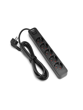 Мережевий фільтр Videx ONCORD з/з 5/3m Black (VF-PD53G-B)