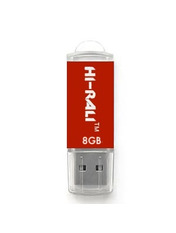USB накопичувач HI-RALI Rocket 8GB Red (HI-8GBVCRD) USB 2.0 8 ГБ Red