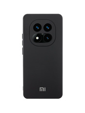 Чохол Silicone Cover Full Camera with logo для Xiaomi Redmi Note 14 Pro 4G/5G Black