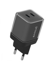 Мережевий зарядний пристрій Proove Pure GaN Max Black (2 USB-C) 67W Black