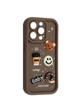 Чохол HAPPY Donut Case для Apple iPhone 16 Pro Max Brown (6948201753)