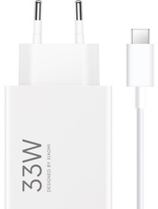 Мережевий зарядний пристрій Xiaomi Mi (1 USB-A + 1 USB-C) 33W + кабель Type-C White (BHR9956EU)