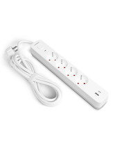 Мережевий фільтр Videx ONCORD з/з 3 4 4/3m + 1 USB White (VF-PD43G1QC1PD-W)
