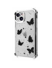 Чохол Wave Winkie для Apple iPhone 15 Silver/Butterfly Silver/Butterfly (6948293701)
