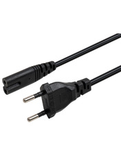 Кабель живлення Rezone CEE 7/16 to C7 1,8m (2x0.75mm²) Black