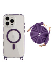 Чохол LanyardCase для Apple iPhone 16 Pro Max Dark Purple