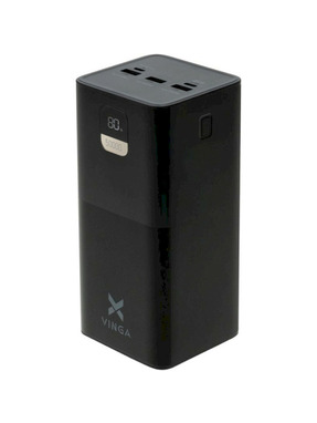 Павербанк Vinga Display 1xUSB-C + 4xUSB-A 22,5W 50000mAh Black (VPBB5022)