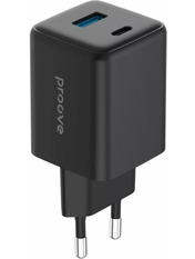 Мережевий зарядний пристрій Proove Pocket GaN 1 USB-A + 1 USB-C Black 45 (1 USB-A + 1 USB-C) 45W Black (WCPG45110001)