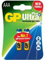 Батарейка GP Ultra Plus AAA Alkaline 2шт (24AUP-2S2)