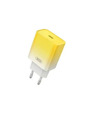 Мережевий зарядний пристрій XO CE18 (1 USB-C) 30W + кабель Type-C to Lightning Yellow