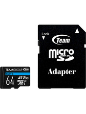 Карта пам'яті Team Elite microSDXC 64GB Class 10 UHS-I + SD-adapter 64 ГБ