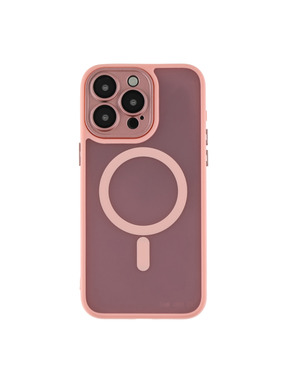 Чохол Magnetic Matte Camera Lens with Magsafe для Apple iPhone 15 Pro Max Pink (6948257103)