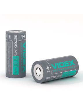 Акумуляторна батарейка Videx 32700 LiFePO4 6000mAh 1шт (27590)