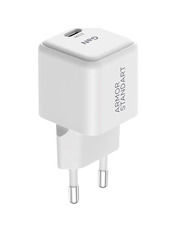 Мережевий зарядний пристрій ArmorStandart AR373 GaN 20 1 USB-C Відсутній White (1 USB-C) 20W White (ARM77569)