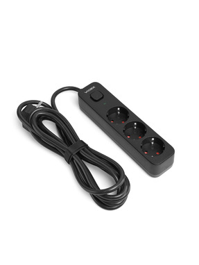 Мережевий фільтр Videx ONCORD з/з 3/3m Black (VF-PD33G-B)