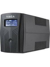ДБЖ Vinga VPC 600VA (360W) LCD EURO Black (VPC-600PU) 1 x 12V/7Ah