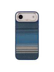 Чохол Kajsa Resort Collection Gradient Stripe with MagSafe O-Ring для Apple iPhone 17 Air Blue Blue (6918740532)