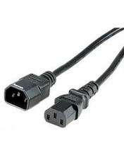 Кабель живлення Cablexpert PC-189 C13 to C14 4,5m (3x0.5mm²) Black (PC-189-15) 4,5